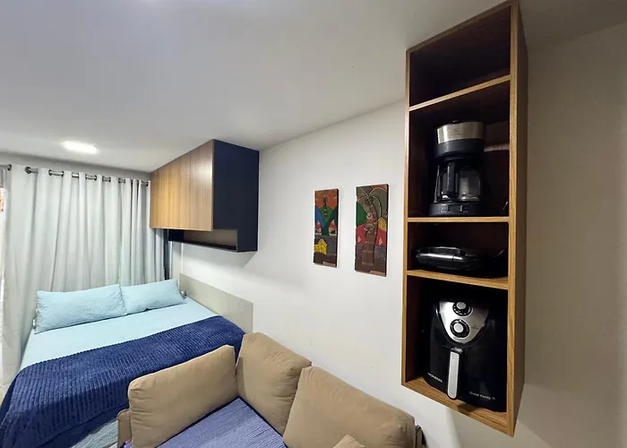 Flat com Hidromassagem Privativa no Centro De Porto de Galinhas - Sol e Mar Residence